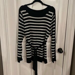 Grey & Silver Stripped Top